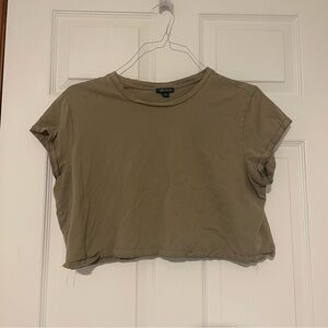 Wild Fable Women's Tan Crop Top